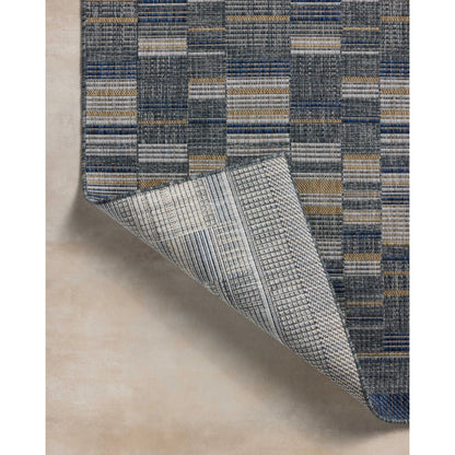 Birch BIR-04 Rug by Loloi in denim, gold. Made from 100% polypropylene in a unique style.