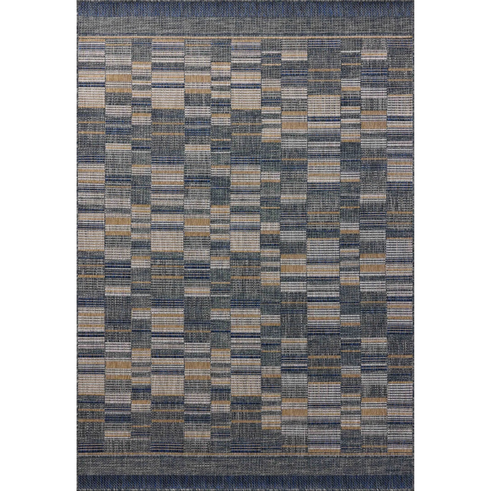 Birch BIR-04 Rug by Loloi in denim, gold. Made from 100% polypropylene in a unique style.