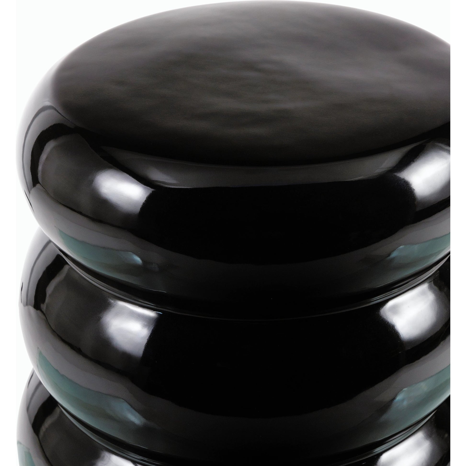 Bizen Indoor/Outdoor End Table by Surya in glazed. Made from ceramic in a modern style.