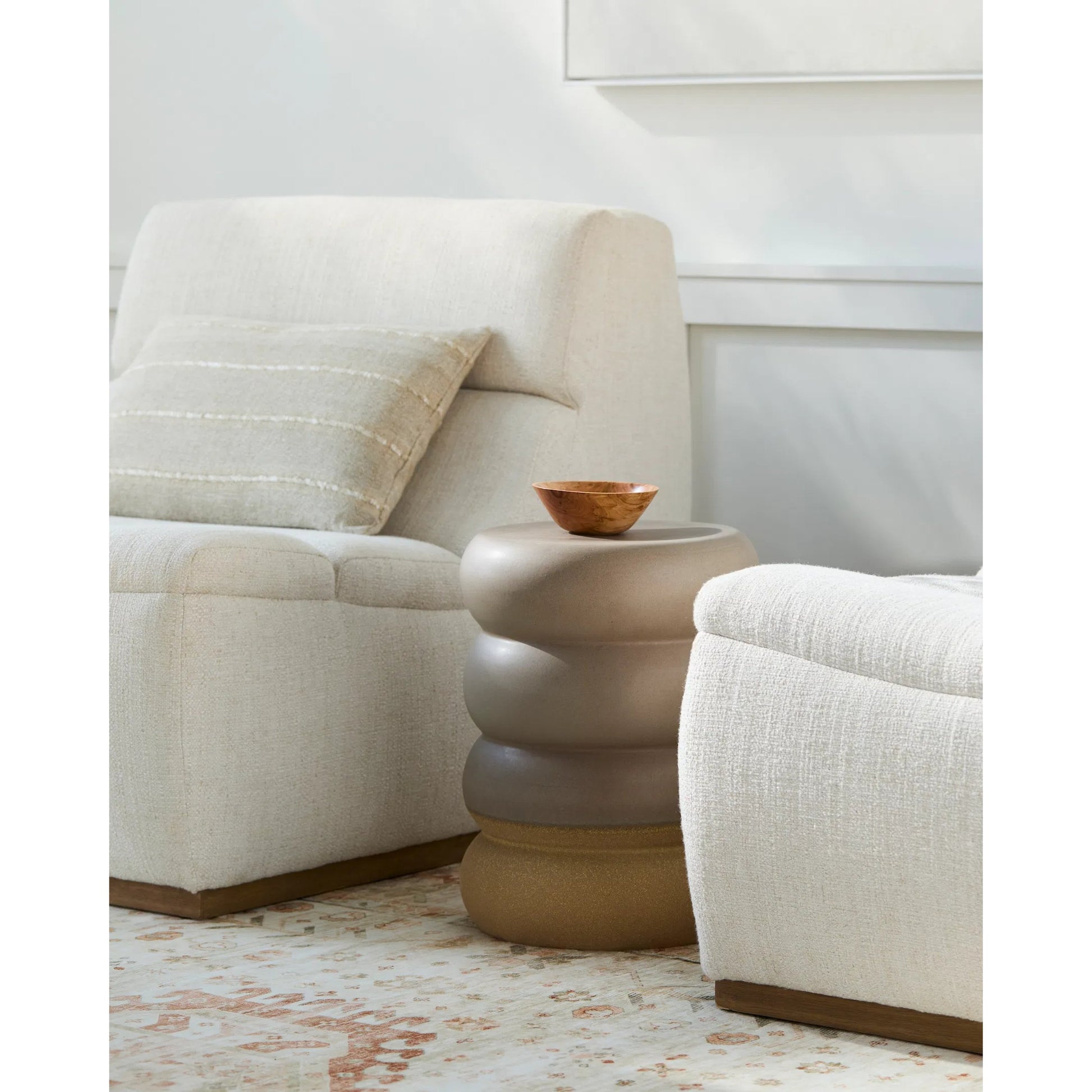 Bizen  End Table - 538684 by Surya in glazedglazed. Made from ceramic in a modern style.