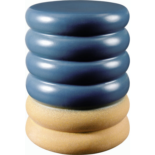 Bizen Indoor/Outdoor End Table by Surya in glazedglazed. Made from ceramic in a modern style.