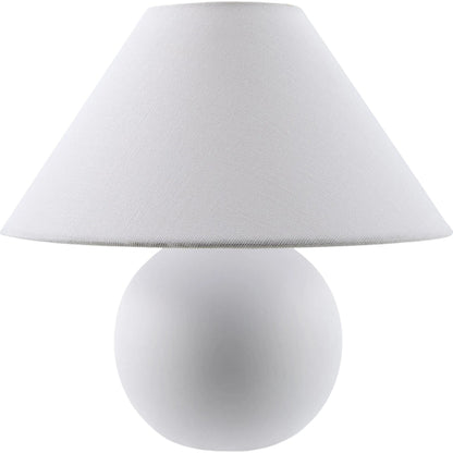 Bajo Accent Table Lamp by Livabliss in painted. Made from ceramic, linen, polyester in a unique style.