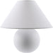 Bajo Accent Table Lamp by Livabliss in painted. Made from ceramic, linen, polyester in a unique style.
