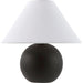 Bajo Accent Table Lamp by Livabliss in painted. Made from ceramic, linen, polyester in a unique style.
