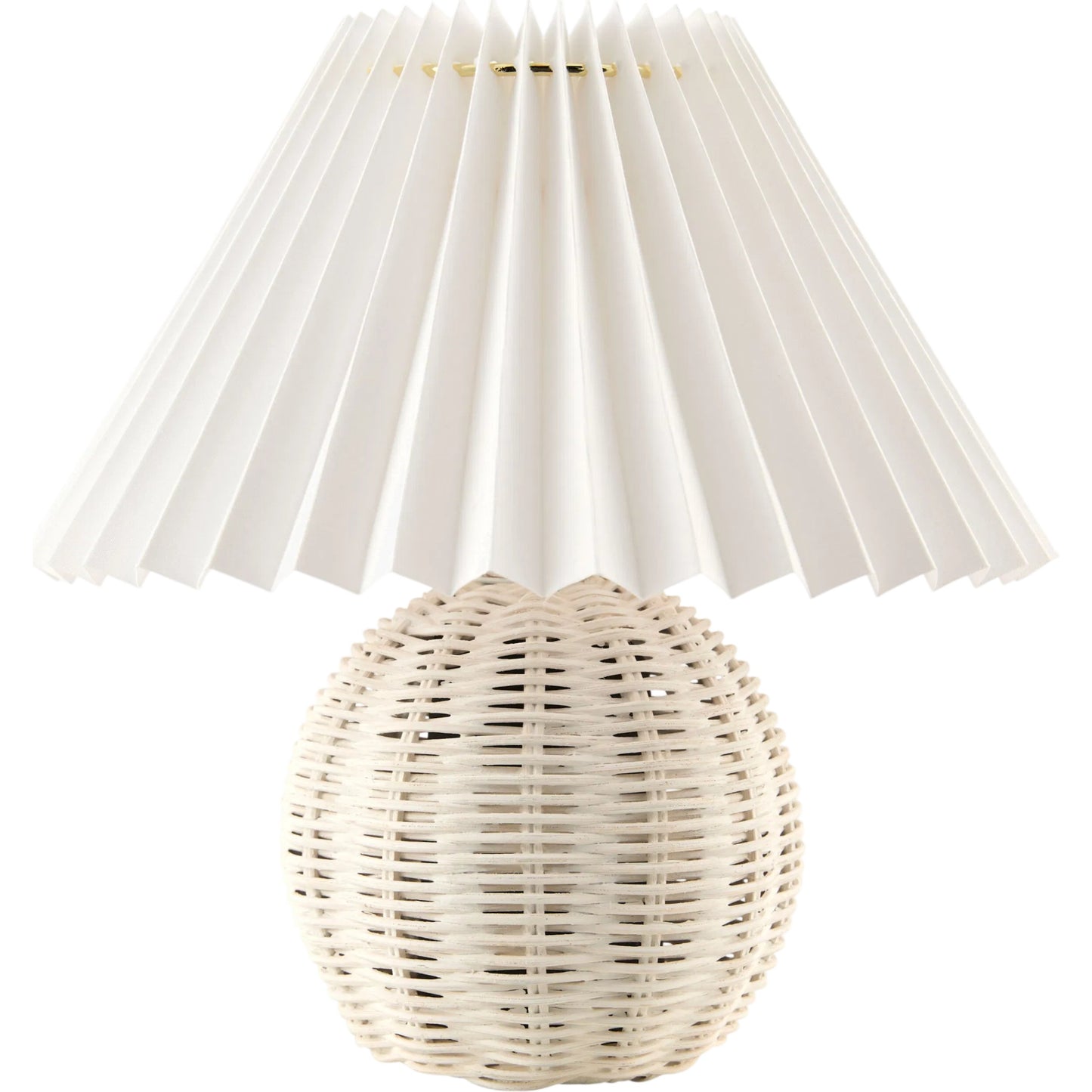 001 SI-2632186 | Primary Silo | Bajo Accent Table Lamp by Livabliss in natural. Made from rattan, linen, plastic in a unique style.