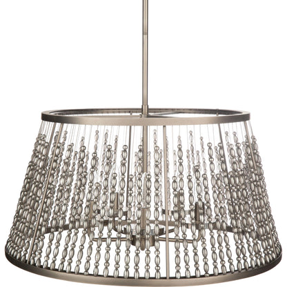Bijou Ceiling Light - 23185 by Surya in metallic nickel, translucent, metallic pewter, clear. Made from metal, crystal, steel in a transitional style.