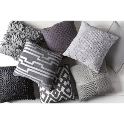 Baker Pillow - 16885 by Surya. Made from 50% cotton, 50% linen in a modern style.