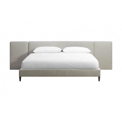 Zest Upholstered Bed with Wings by Zest. Made from rubberwood, fabric in a modern style.