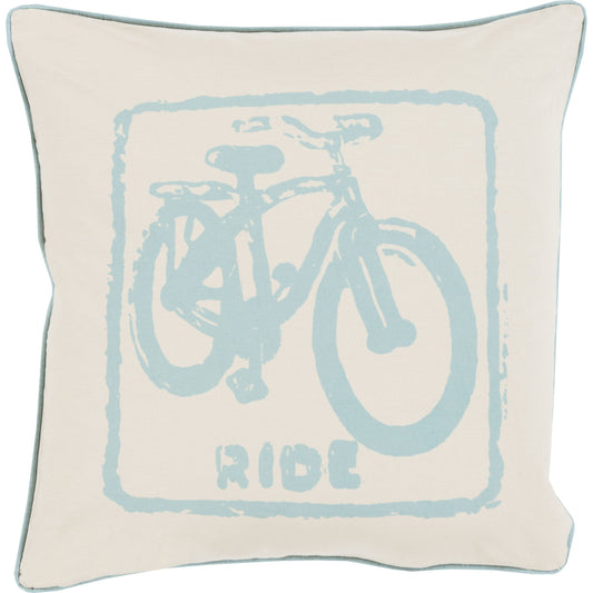 Big Kid Blocks Pillow - 13572 by Surya. Made from 100% cotton in a modern style.