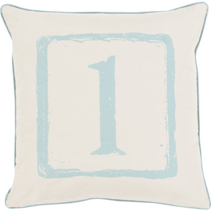 Big Kid Blocks Pillow - 13575 by Surya. Made from 100% cotton in a modern style.