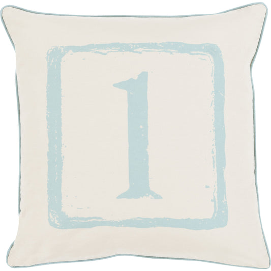 Big Kid Blocks Pillow - 13575 by Surya. Made from 100% cotton in a modern style.