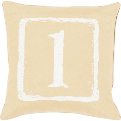 Big Kid Blocks Pillow - 13575 by Surya. Made from 100% cotton in a modern style.