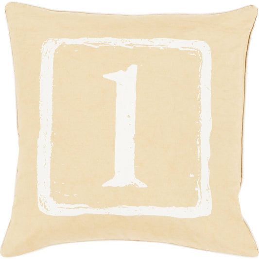 Big Kid Blocks Pillow - 13575 by Surya. Made from 100% cotton in a modern style.