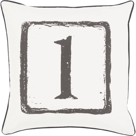 Big Kid Blocks Pillow - 13575 by Surya. Made from 100% cotton in a modern style.