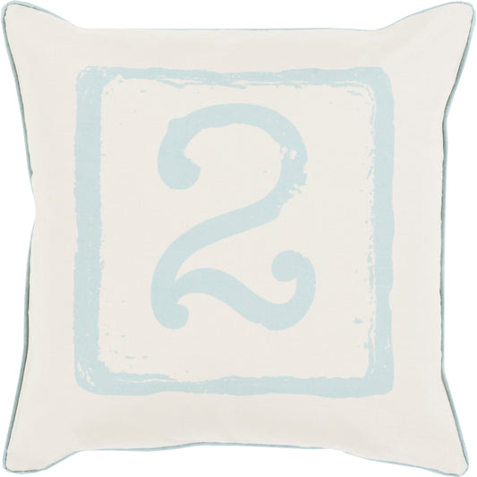 Big Kid Blocks Pillow - 13576 by Surya. Made from 100% cotton in a modern style.
