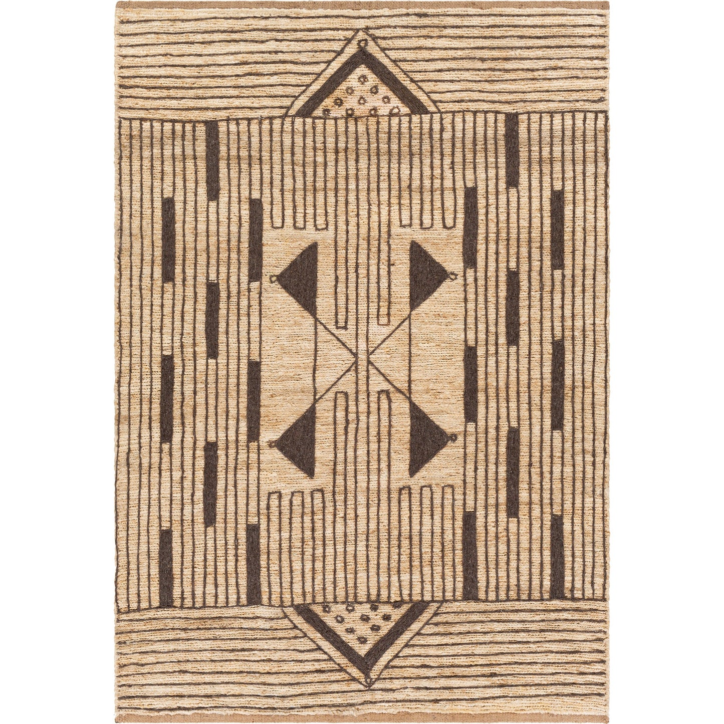 000 SI-1878204,SI-1878205,SI-1878207,SI-1878209 | Primary Silo | Brookwood BKD-2300 Rug by Surya in wheat, charcoal. Made from 85% jute, 15% wool in a unique style.