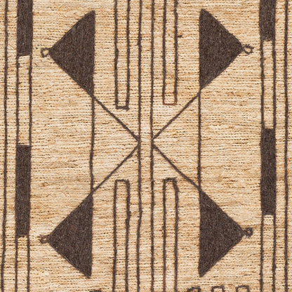 Brookwood BKD-2300 Rug by Surya in wheat, charcoal. Made from 85% jute, 15% wool in a unique style.