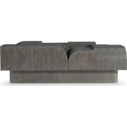 Basi Cocktail Table by Bernhardt in bracken. Made from wood in a modern style.