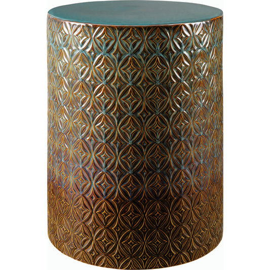 Brick Lane End Table - 538724 by Surya in glazedglazed. Made from ceramic in a modern style.
