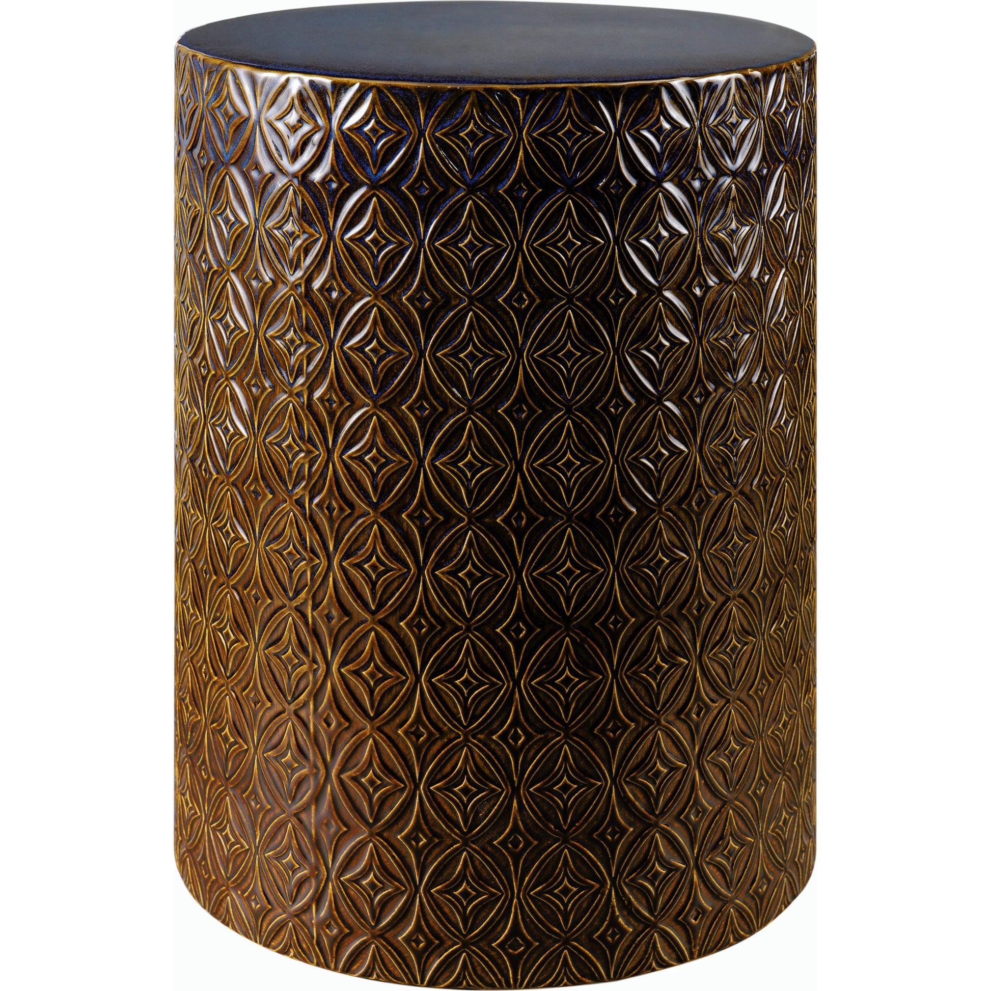 Brick Lane End Table - 538724 by Surya in glazedglazed. Made from ceramic in a modern style.