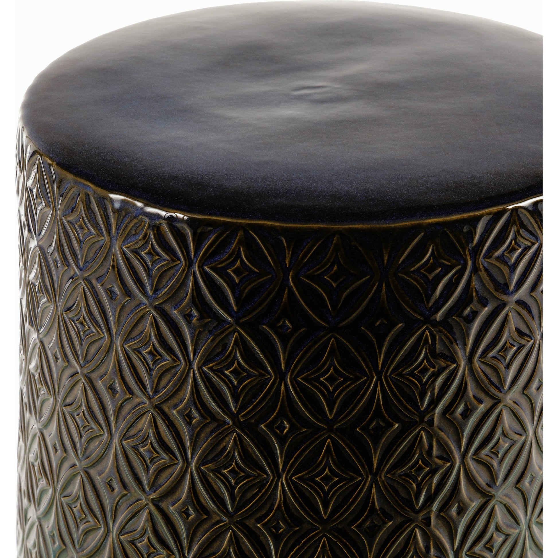 Brick Lane End Table - 538724 by Surya in glazedglazed. Made from ceramic in a modern style.