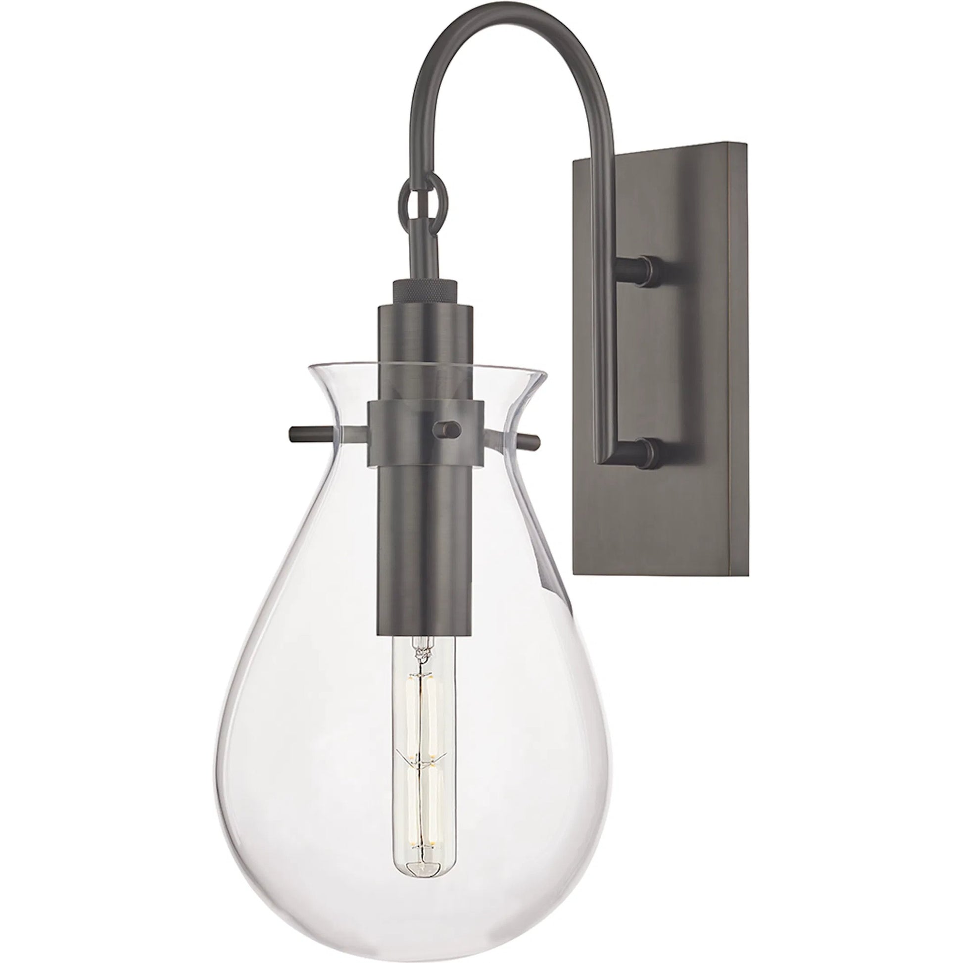 Ivy Wall Scone by Hudson Valley. Made from steel in a modern style.