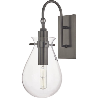 Ivy Wall Scone by Hudson Valley. Made from steel in a modern style.