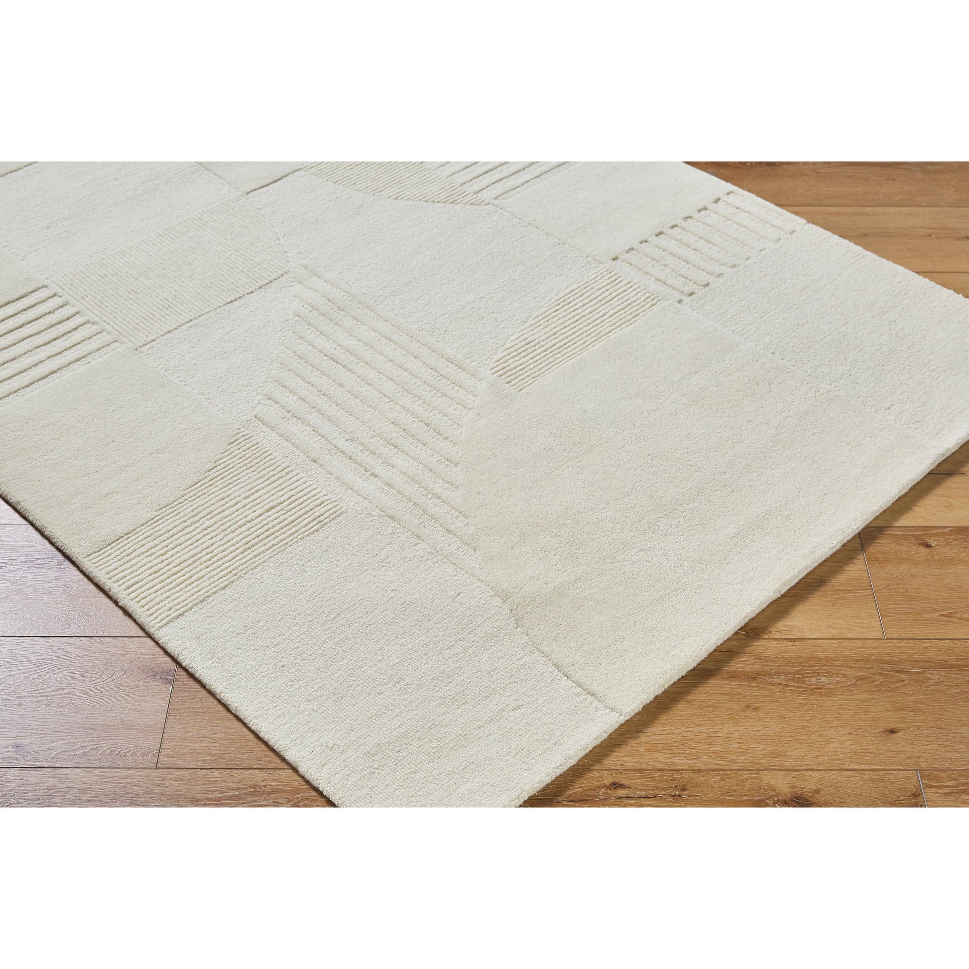 Brook Rug - 31415 by Livabliss in cream. Made from main: 100% wool in a unique style.