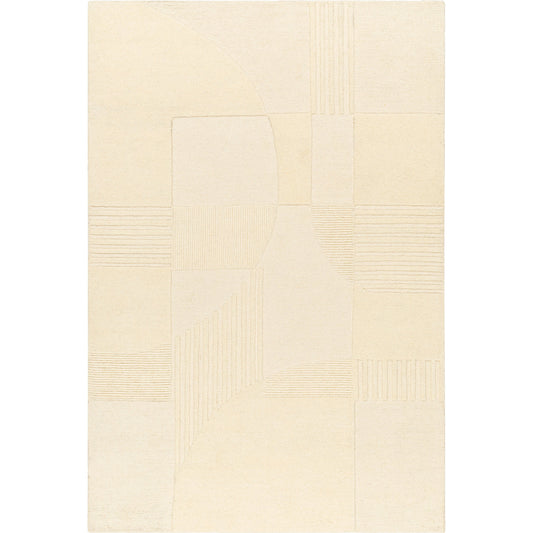 Brook Rug - 31415 by Livabliss in cream. Made from main: 100% wool in a unique style.
