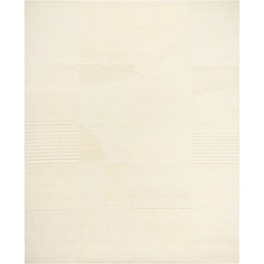 Brook Rug - 31415 by Livabliss in cream. Made from main: 100% wool in a unique style.