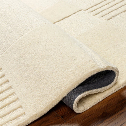 Brook Rug - 31415 by Livabliss in cream. Made from main: 100% wool in a unique style.