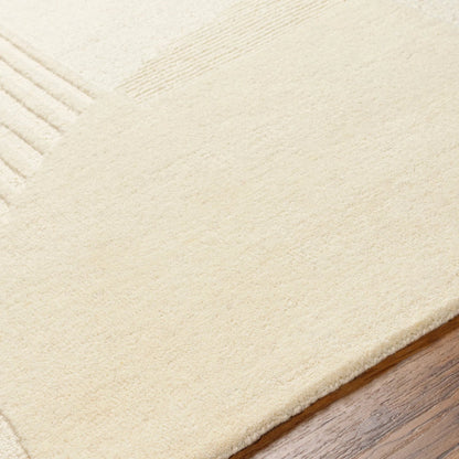 Brook Rug - 31415 by Livabliss in cream. Made from main: 100% wool in a unique style.