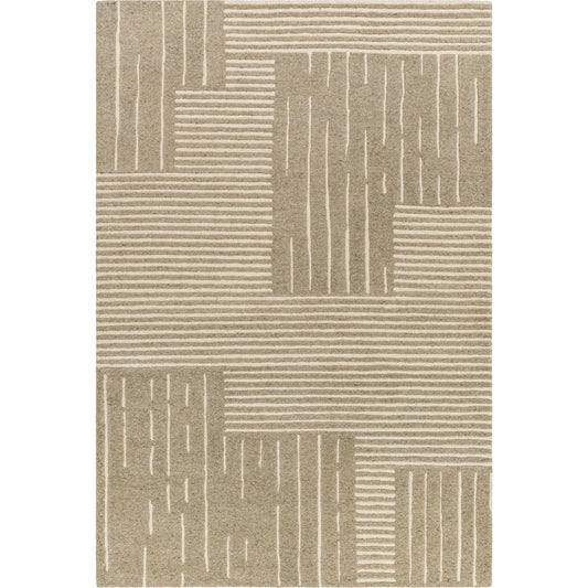 Brook Rug - 31420 by Livabliss in taupe, ivory. Made from main: 100% wool in a unique style.