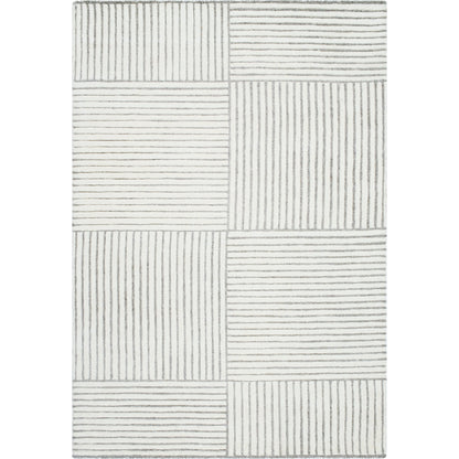 Brook Rug - 8494 by Livabliss in cream, medium gray. Made from face: 100% wool in a unique style.