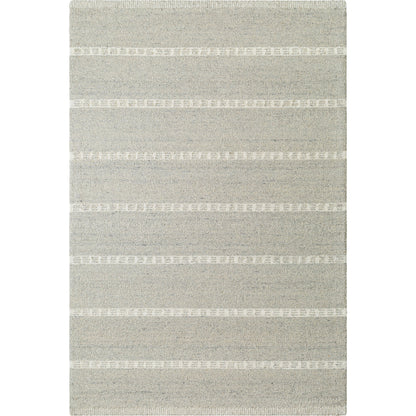 Brook Rug - 485567 by Livabliss in silver, dove gray, ivory. Made from face: 100% wool, warp: 100% cotton in a unique style.