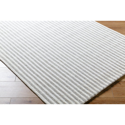 Brook Rug - 485593 by Livabliss in cream, medium gray. Made from face: 100% wool, warp: 100% cotton in a unique style.