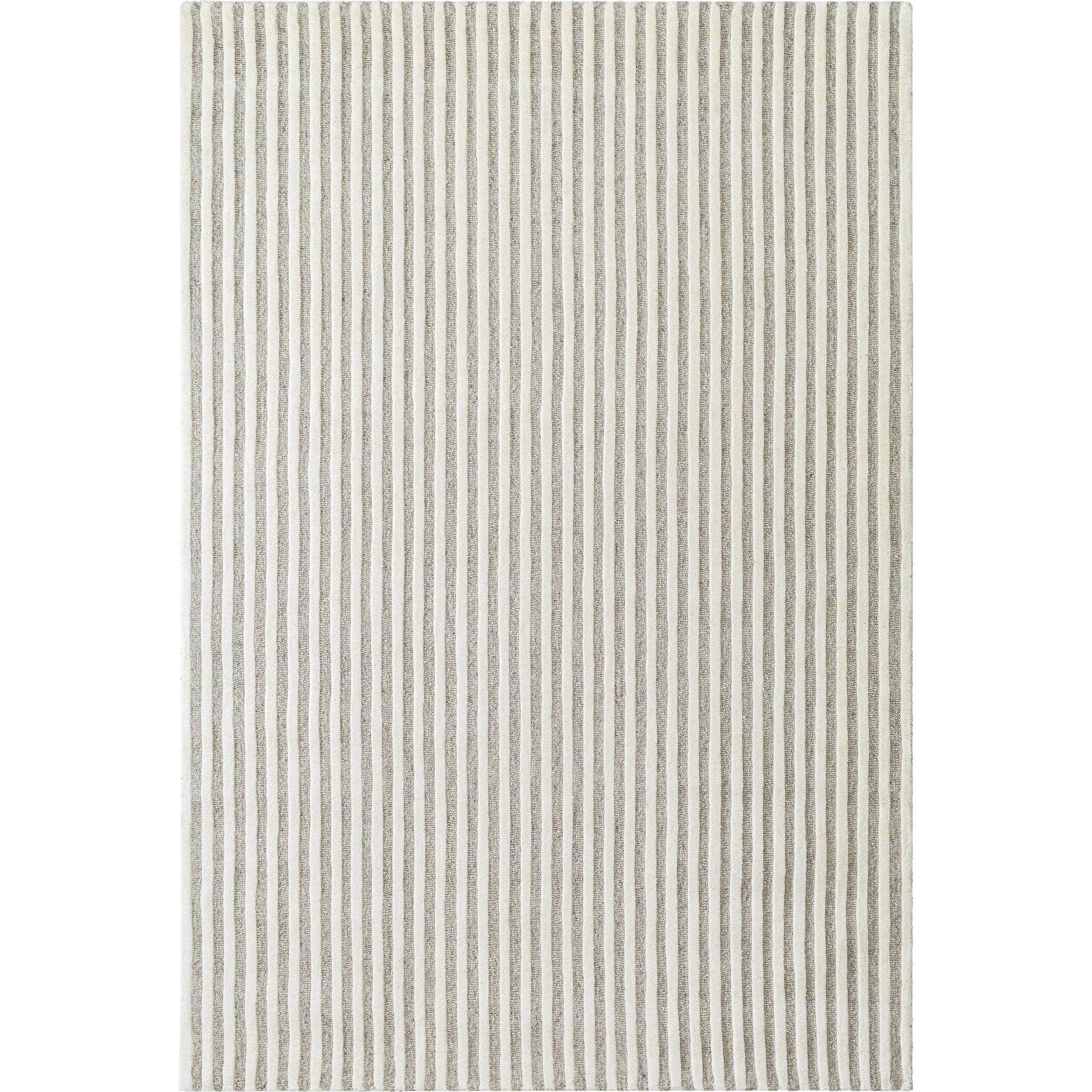 Brook Rug - 485593 by Livabliss in cream, medium gray. Made from face: 100% wool, warp: 100% cotton in a unique style.