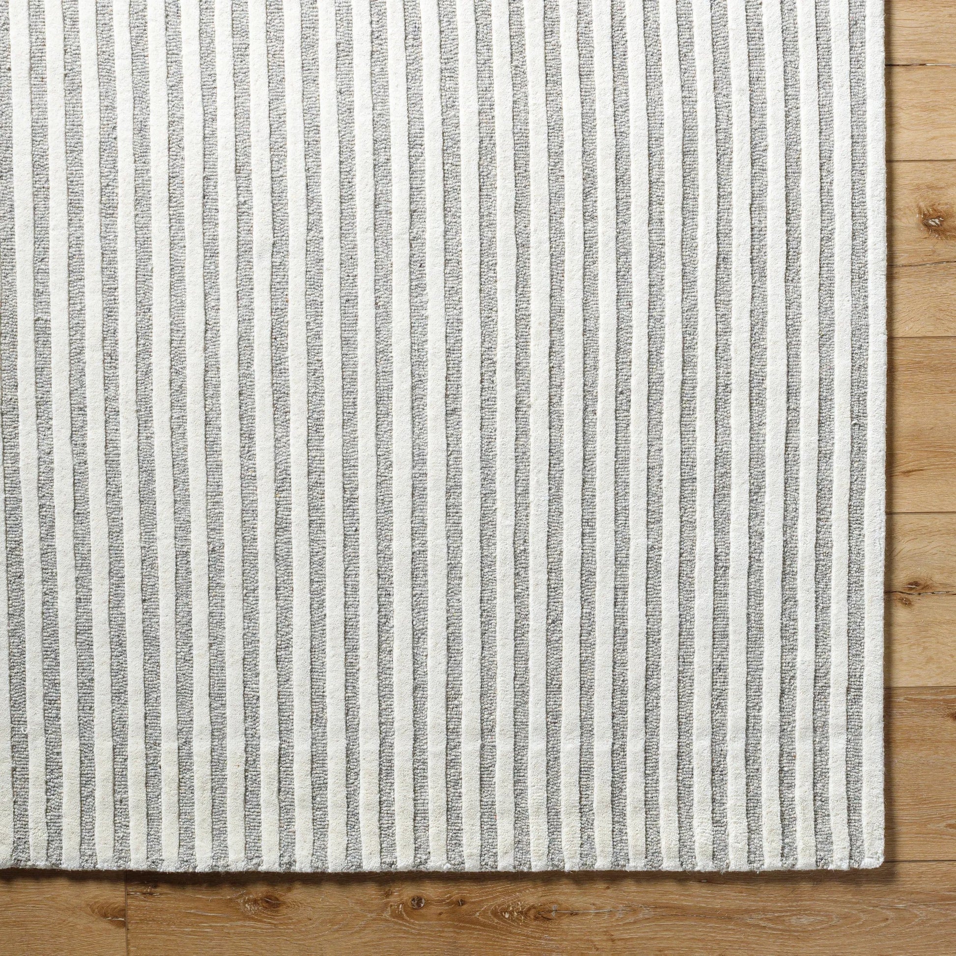 Brook Rug - 485593 by Livabliss in cream, medium gray. Made from face: 100% wool, warp: 100% cotton in a unique style.