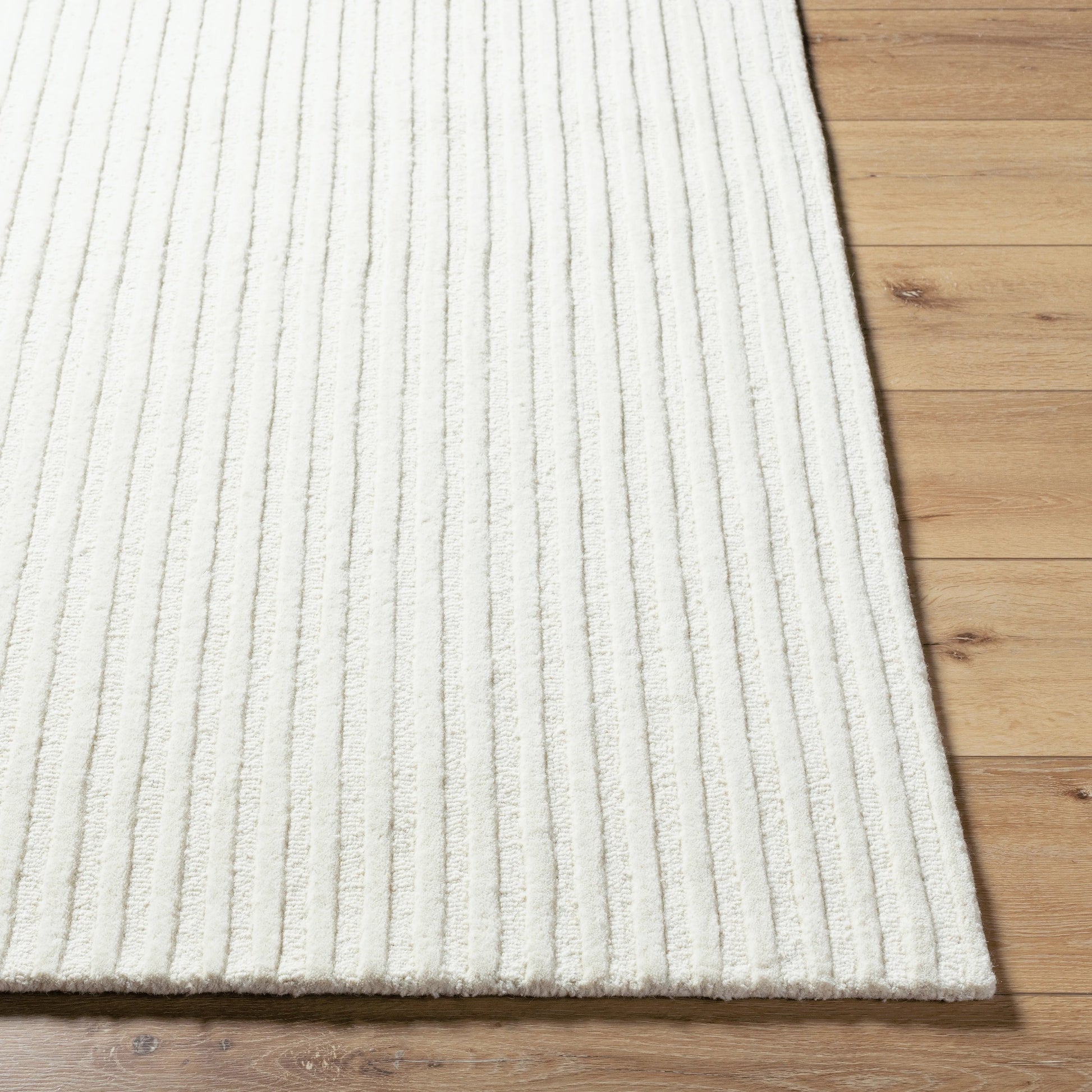 Brook Rug - 485593 by Livabliss in cream, medium gray. Made from face: 100% wool, warp: 100% cotton in a unique style.