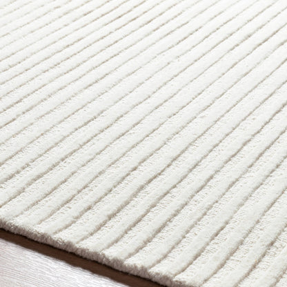 Brook Rug - 485593 by Livabliss in cream, medium gray. Made from face: 100% wool, warp: 100% cotton in a unique style.