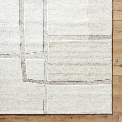 Brook Rug - 489139 by Livabliss in ivory, light beige, denim. Made from wool in a unique style.