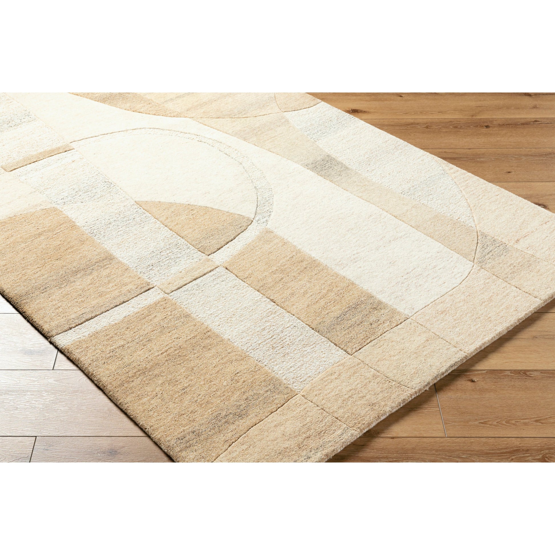 Brook Rug - 489166 by Livabliss in tan, beige. Made from wool in a unique style.