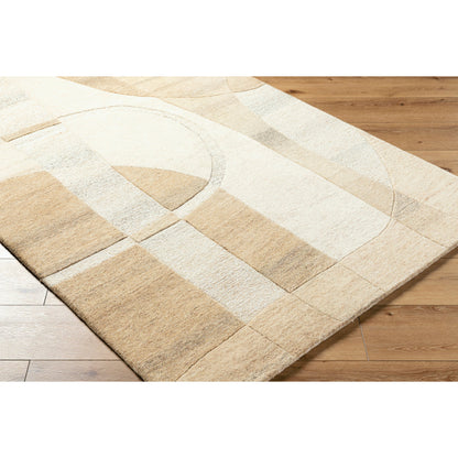 Brook Rug - 489166 by Livabliss in tan, beige. Made from wool in a unique style.
