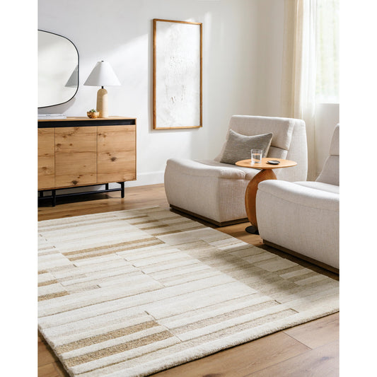 Brook Rug - 530267 by Livabliss in light silver, ash. Made from wool in a unique style.