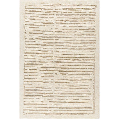 Brook Rug- 530283 by Livabliss in ivory, sand, taupe. Made from wool in a unique style.