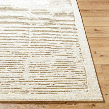 Brook Rug- 530283 by Livabliss in ivory, sand, taupe. Made from wool in a unique style.