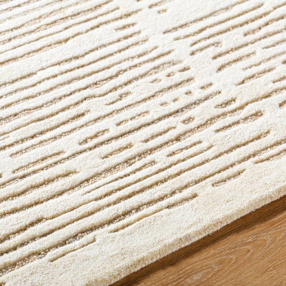 Brook Rug- 530283 by Livabliss in ivory, sand, taupe. Made from wool in a unique style.
