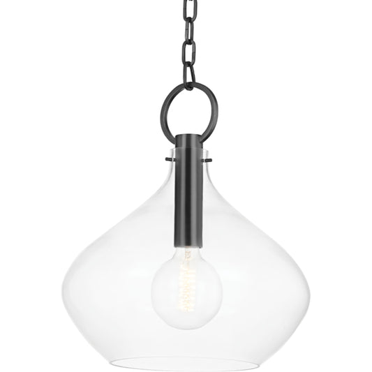 Lina Pendant by Hudson Valley. Made from steel in a transitional style.
