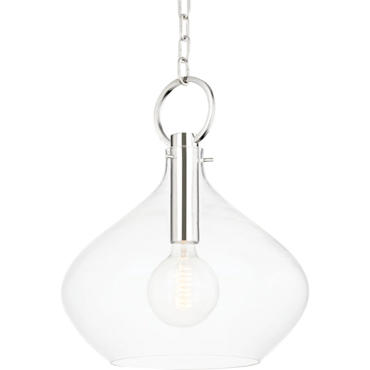 Lina Pendant by Hudson Valley. Made from steel in a transitional style.