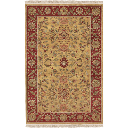 Babylon Rug - 4078 by Surya in rust, mustard, tan, brown, dark green. Made from 100% new zealand wool in a unique style.